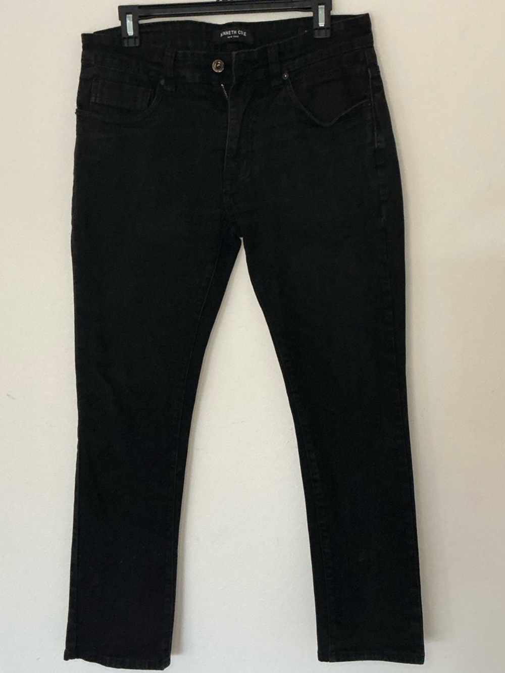 Kenneth Cole Men’s Black Slim Jeans 30x30